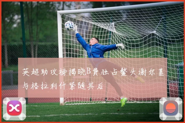 英超助攻榜揭晓B费独占鳌头谢尔基与格拉利什紧随其后